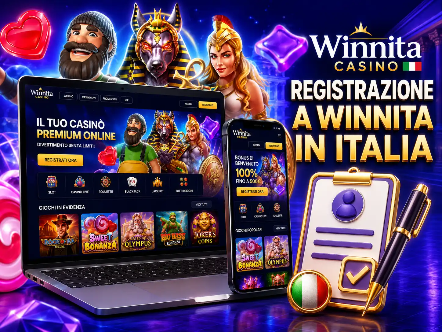 Come Creare Un Account Su Winnita Casino Dall’italia